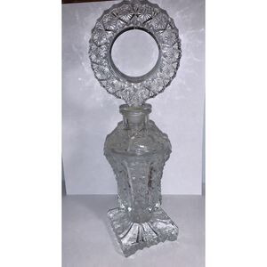 Vintage Paden City Edward Paul No. 9497‎ Crystal Pressed Perfume Bottle 10"